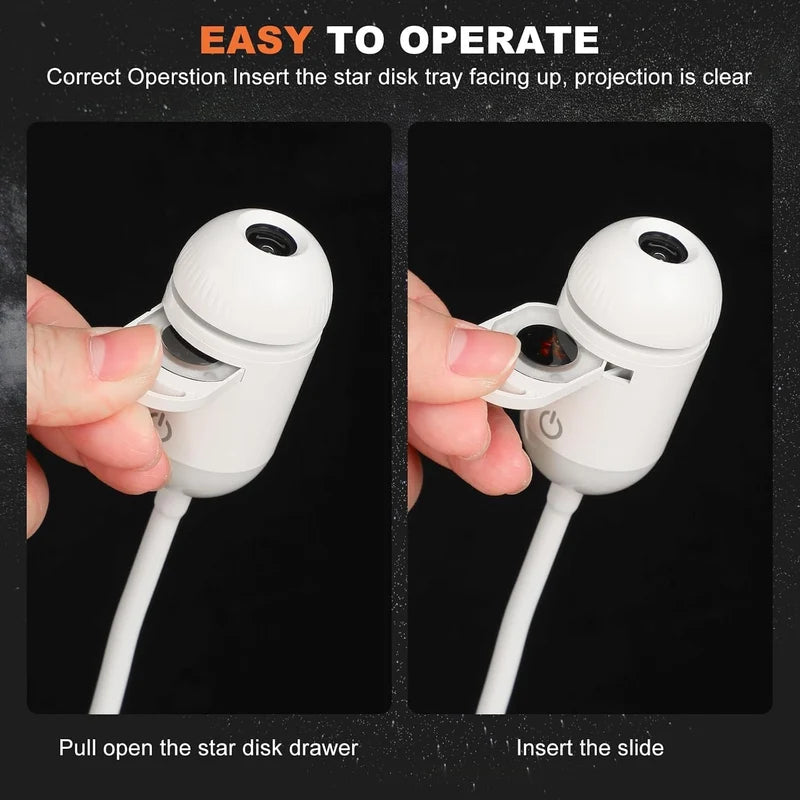 Portable Mini USB Starry Sky Galaxy Projection Lamp – LED Night Light